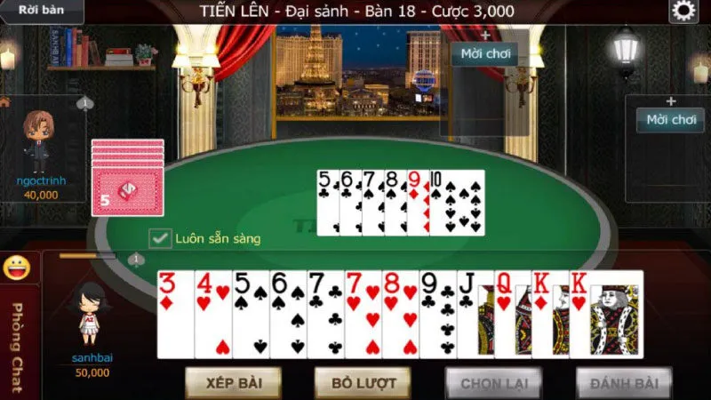 tien lan online 02 Các nền tảng chơi Tiến lên online phổ biến